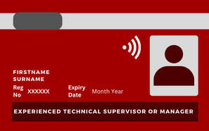 Red Experienced technician, supervisor or manager